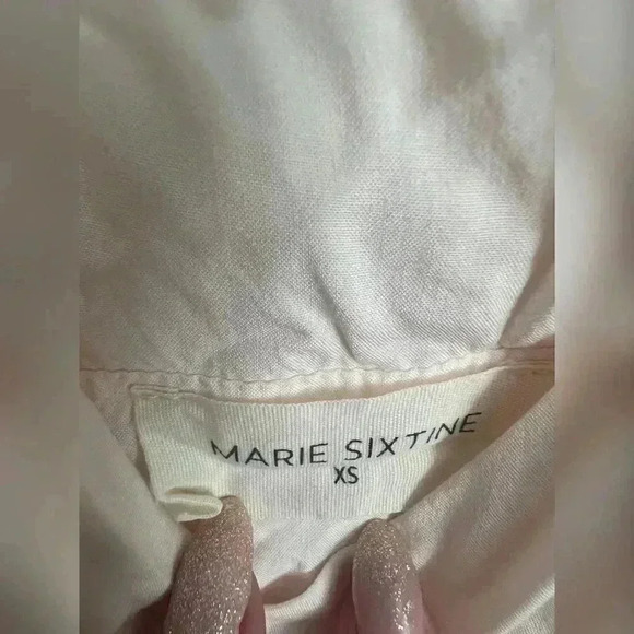 Marie Sixtine Pink Wrap Dress - Picture 5 of 5